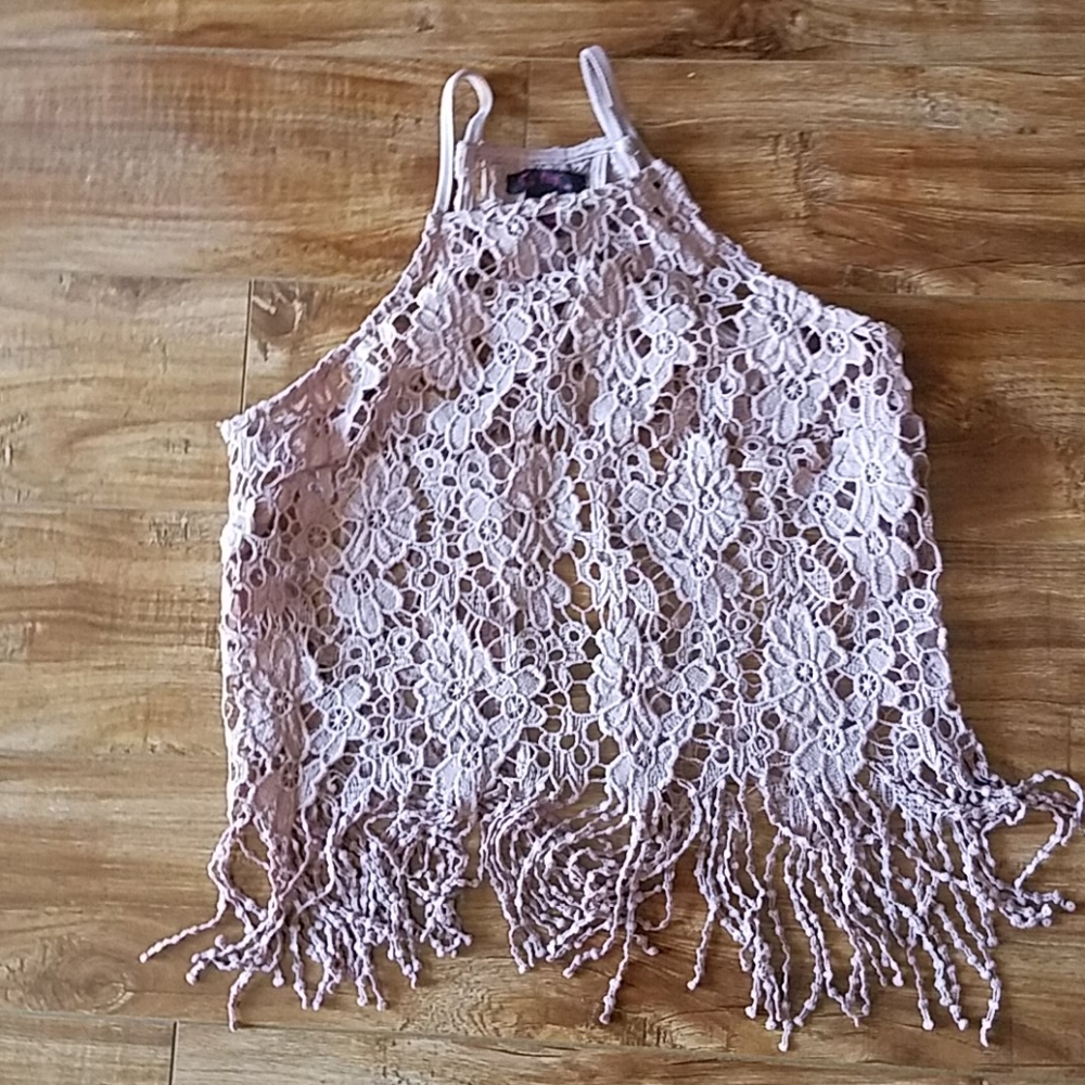 🌙🌸MACRAME  Fringe TANK 🌙🌸